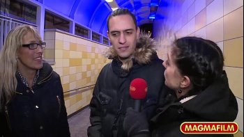 Две немецкие шлюхи обслужили одного мужика